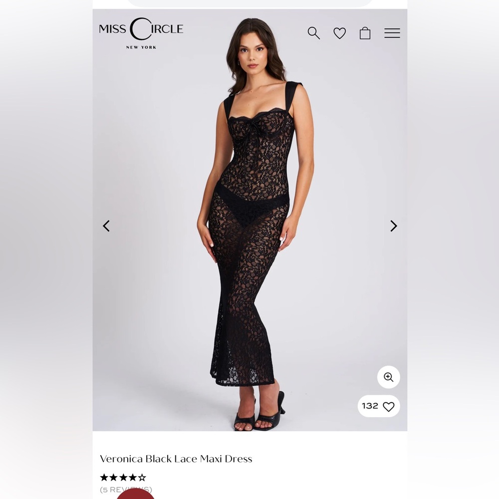 NWT Miss Circle Veronica Lace Maxi Dress